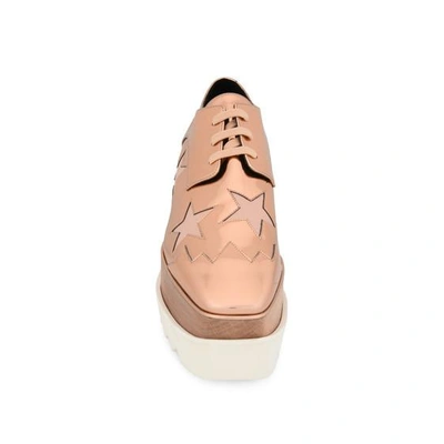 Shop Stella Mccartney Copper Elyse Star Shoes In Linen
