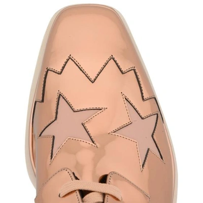 Shop Stella Mccartney Copper Elyse Star Shoes In Linen