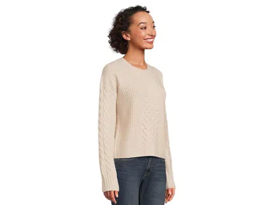 Splendid Celeste Cable Sweater In Black