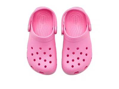 Crocs Kids'  Classic Glitter Girls Clogs Colour: Pink Tweed Glitter, Size: Junior 3 In Pink Tweed Glitter R