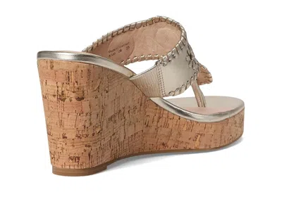 Jack Rogers Jacks High Wedge In Silver