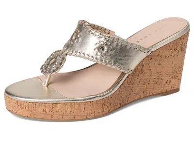 Jack Rogers Jacks High Wedge In Silver