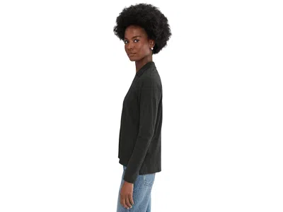 Lilla P Easy Collared Split Neck In Black