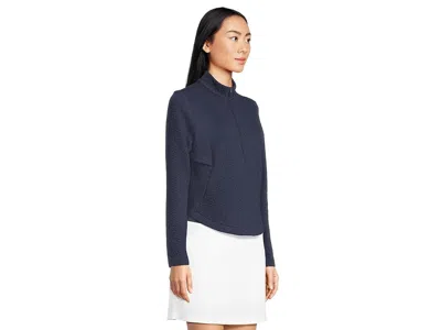 Callaway 1/2-zip Quilted Knit Pullover In Gold