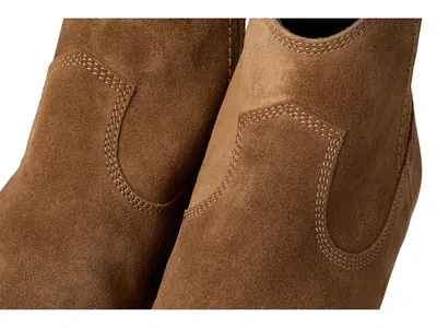 Sas Dylan Back Zip Ankle Bootie In Sand