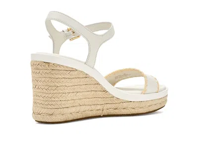 Cole Haan Cloudfeel Asbury Espadrille Wedge Sandals In White