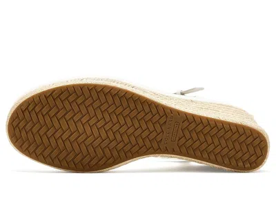 Cole Haan Cloudfeel Asbury Espadrille Wedge Sandals In White