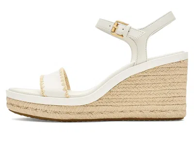 Cole Haan Cloudfeel Asbury Espadrille Wedge Sandals In White