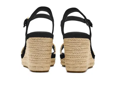 Cole Haan Cloudfeel Asbury Espadrille Wedge Sandals In Black