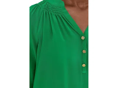 Lilly Pulitzer Elsa Silk Top In Green