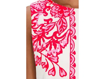 Lilly Pulitzer Sadie Sleeveless Shift Romper In Coconut Spicy Socialite Engineered Romper In White