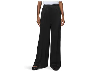 Splendid Serena Satin Pull-on Pants In Black