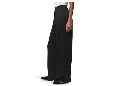 Splendid Serena Satin Pull-on Pants In Black