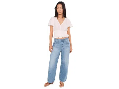 Paige Rive Smocked Top In White