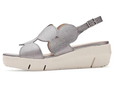 Wonders Platform Sandal In Silver