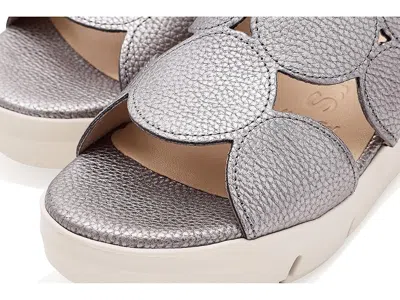 Wonders Platform Sandal In Silver