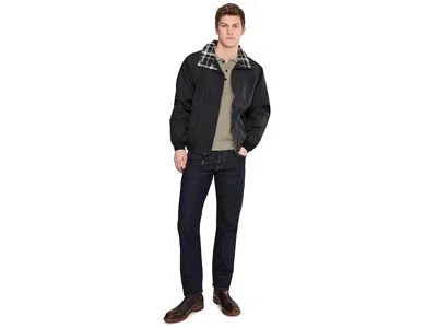 L.l.bean Warm-up Jacket Flannel Lined Regular In Black