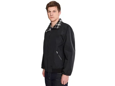 L.l.bean Warm-up Jacket Flannel Lined Regular In Black