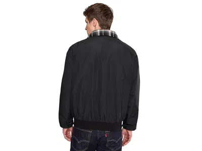 L.l.bean Warm-up Jacket Flannel Lined Regular In Black