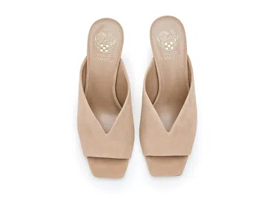 Vince Camuto Galeni Peep Toe High Heel Mules In Neutral