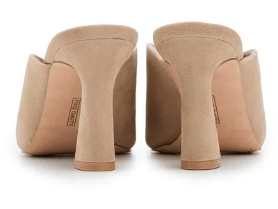 Vince Camuto Galeni Peep Toe High Heel Mules In Neutral