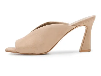 Vince Camuto Galeni Peep Toe High Heel Mules In Neutral