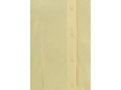 Sanctuary Fitted Mesh Button Down In Yellow