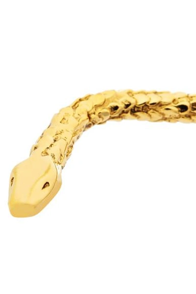 Shop Aurelie Bidermann Tao Gold-plated Hoop Earrings