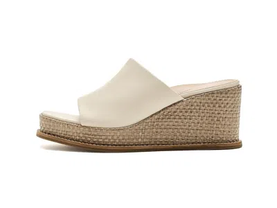 Johnston & Murphy Mallory Platform Wedge Slide Sandal In Neutral