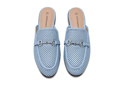 Johnston & Murphy Ali Perfed Bit Mule In Blue