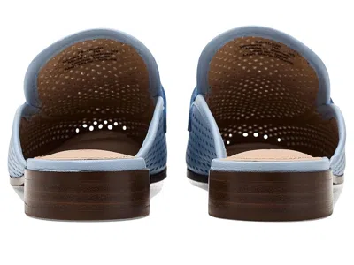 Johnston & Murphy Ali Perfed Bit Mule In Blue