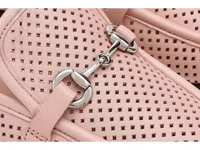 Johnston & Murphy Ali Perforated Bit Mule In Pink