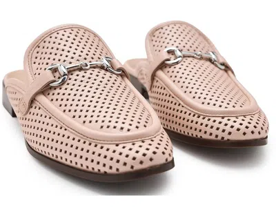 Johnston & Murphy Ali Perforated Bit Mule In Pink