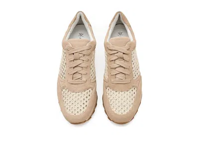 Johnston & Murphy Piper Knit Panel Sneaker In Neutral