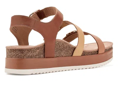 Aetrex Aria Adjustable Platform Sandals In Sand