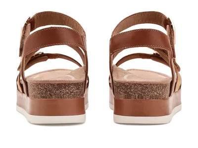 Aetrex Aria Adjustable Platform Sandals In Sand