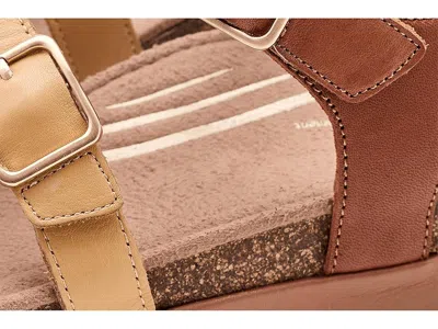 Aetrex Aria Adjustable Platform Sandals In Sand