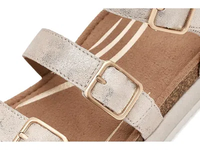 Aetrex Aria Adjustable Platform Sandals In Neutral