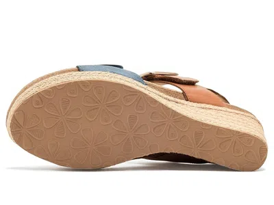 Aetrex Ashley Adjustable Wedge Sandals In Multi