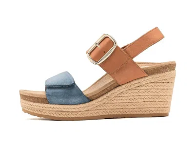 Aetrex Ashley Adjustable Wedge Sandals In Multi