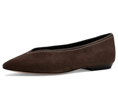 Veronica Beard Bancroft Pointed Toe Flat In Brown