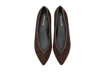 Veronica Beard Bancroft Pointed Toe Flat In Brown