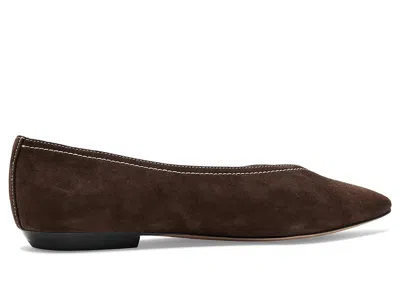 Veronica Beard Bancroft Pointed Toe Flat In Brown