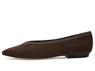 Veronica Beard Bancroft Pointed Toe Flat In Brown