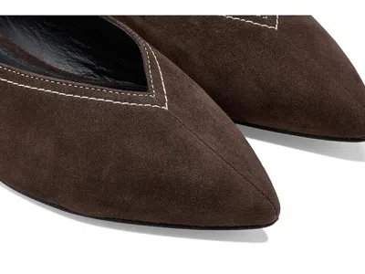 Veronica Beard Bancroft Pointed Toe Flat In Brown