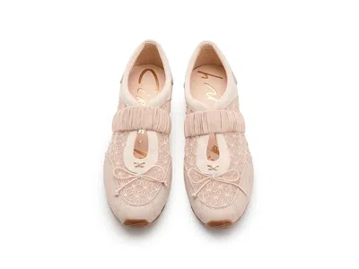 Circus Ny By Sam Edelman Nara Mesh Bow Elastic Strap Sneakers In Pink
