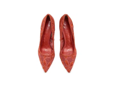 Sam Edelman Hazel Mesh Pointed Toe Pump In Red