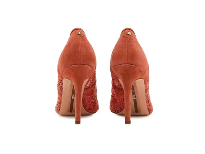 Sam Edelman Hazel Mesh Pointed Toe Pump In Red