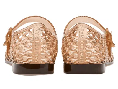 Sam Edelman Michaela Jelly Flats Transparent Brown In Brown