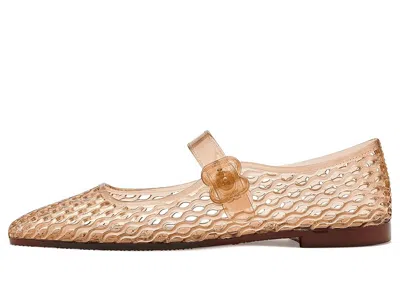 Sam Edelman Michaela Jelly Flats Transparent Brown In Brown